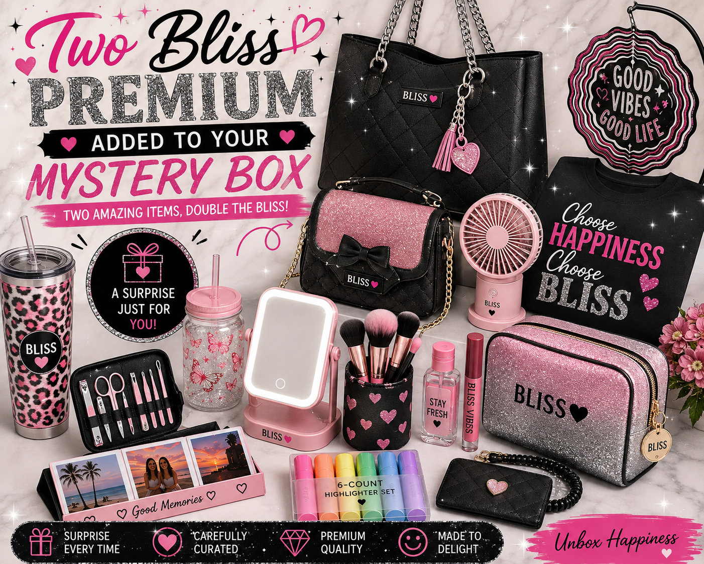 Two Bliss Premium Pick Guaranteed – Curated Gift Set with Personalized Touches
