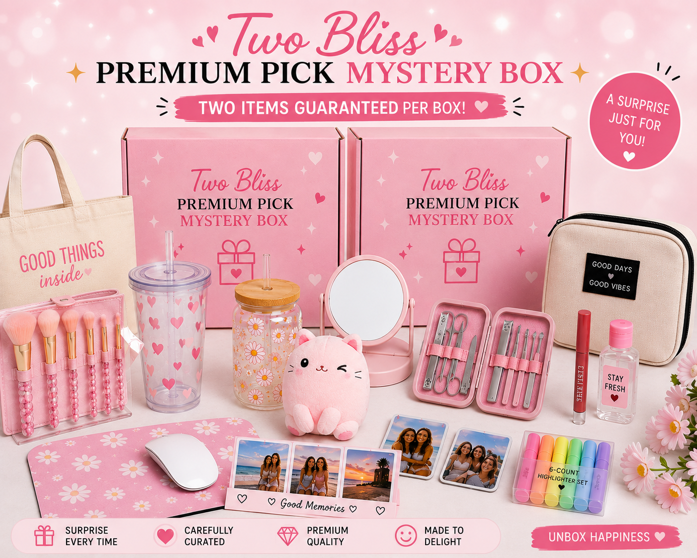 Two Bliss Premium Pick Guaranteed – Curated Gift Set with Personalized Touches