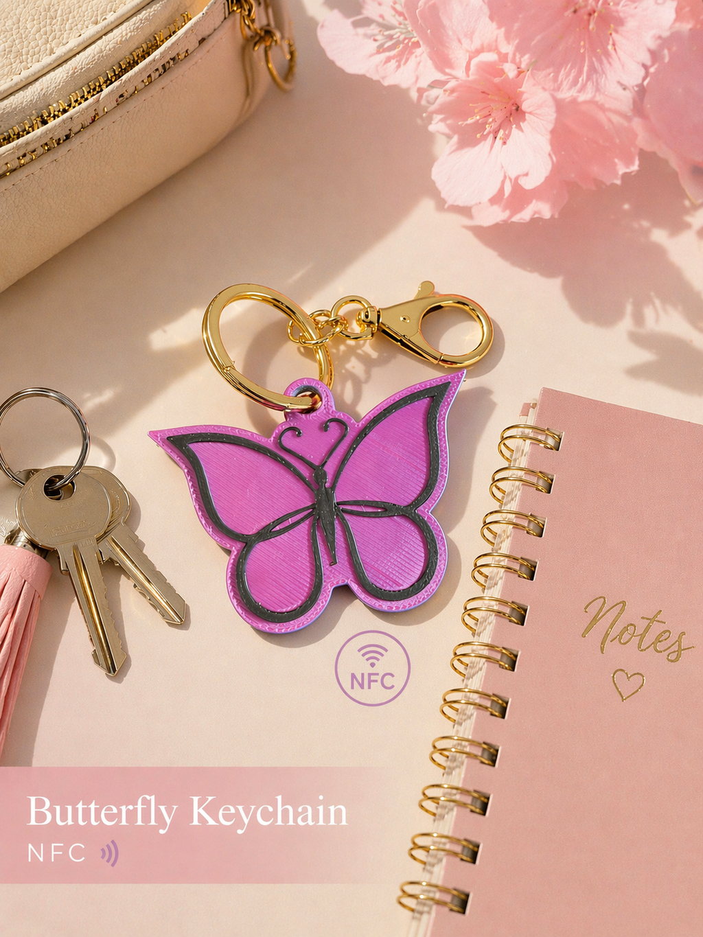 Butterfly NFC Key Tag